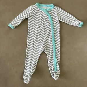 Nordstrom Baby Chevron Footie Pajamas
